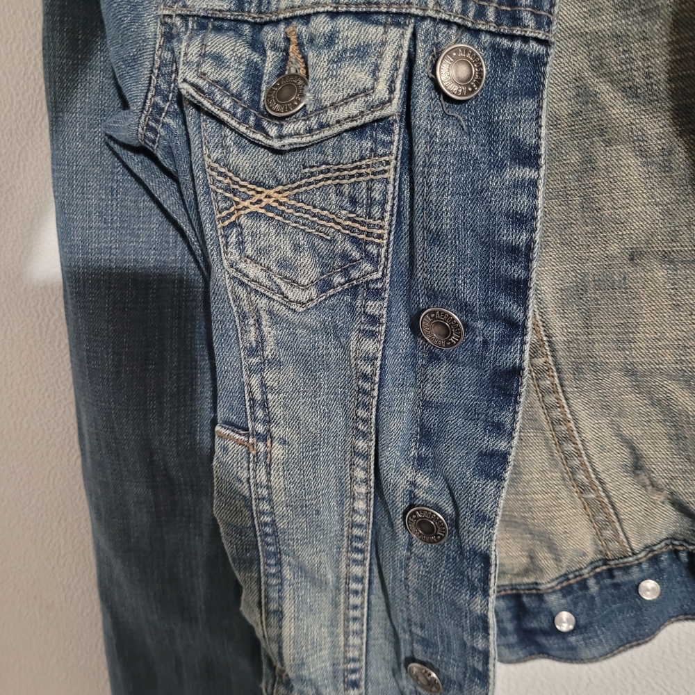 Aeropostle distressed denim jacket size xs - Picture 8 of 8